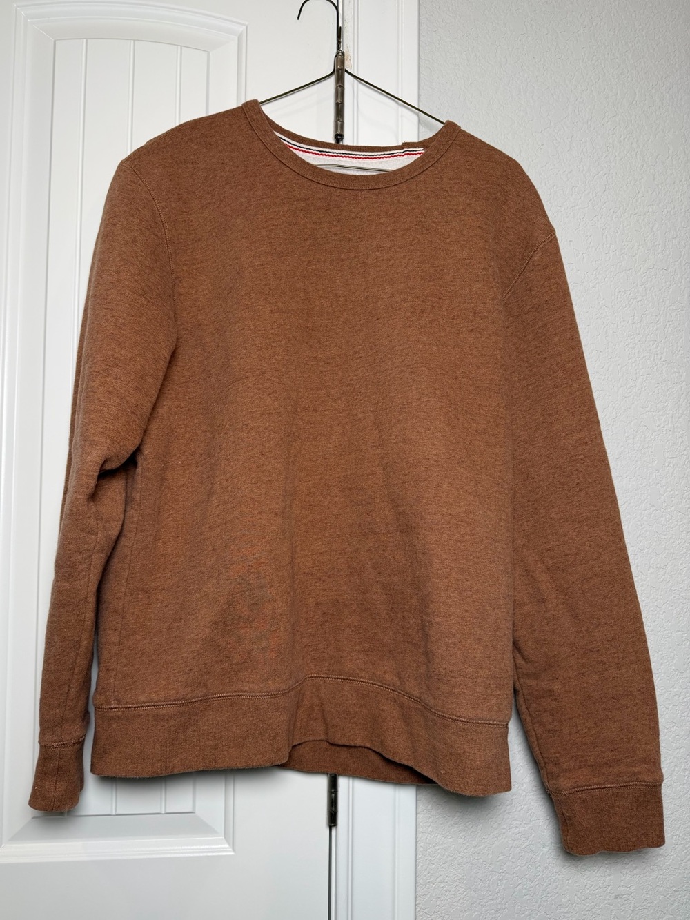 Lands' End Women’s  Rust Brown Crewneck Sweater